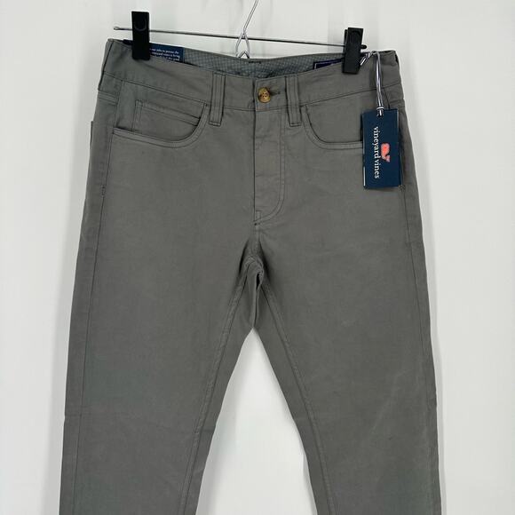 Vineyard Vines 5 Pocket Moleskin Pant Graphite Grey Size 28 X 30 NWT Straight - Picture 2 of 11